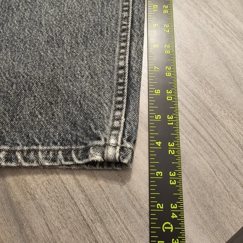 VTG‎ Levi's 550 Jeans 36x34 Actual 34x33 Black Acid Wash Made in USA 90s